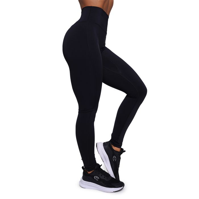 Women‘s FIT Leggings Black - GymBeam XXL