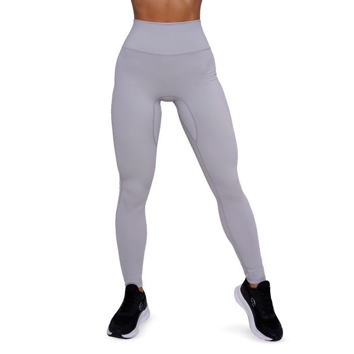 Women‘s FIT Leggings Mist Grey - GymBeam XXL