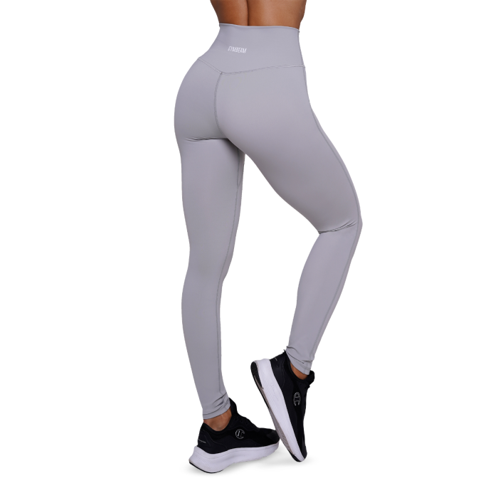 Women‘s FIT Leggings Mist Grey - GymBeam XXL