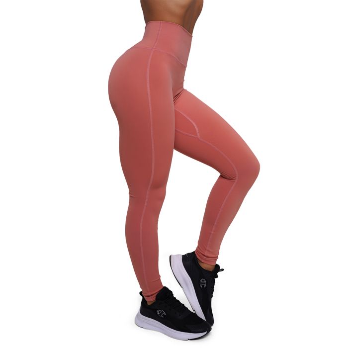 Women‘s FIT Leggings Salmon - GymBeam XXL