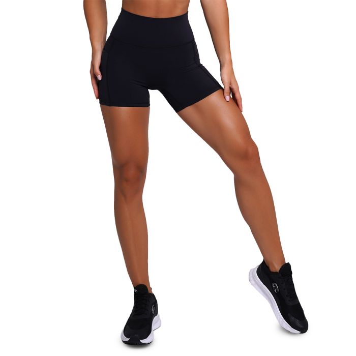 Women‘s FIT Shorts Black - GymBeam XXL