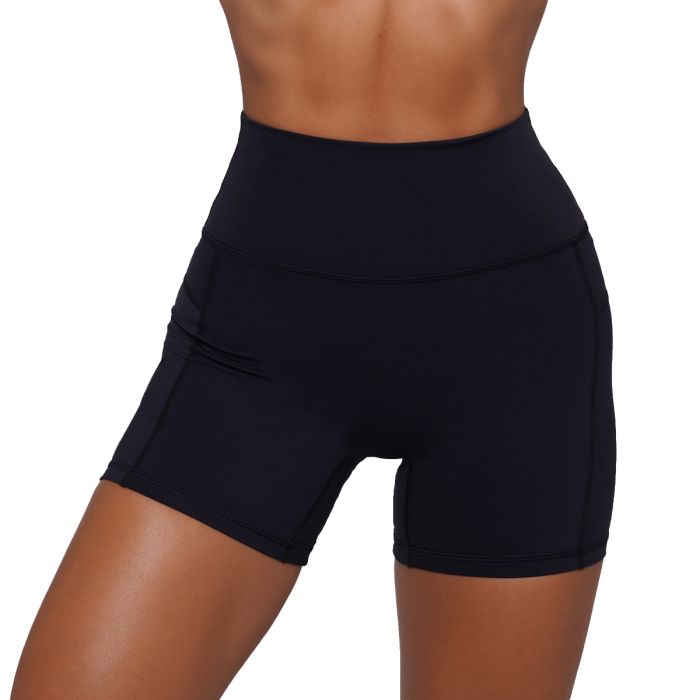 Women‘s FIT Shorts Black - GymBeam XXL