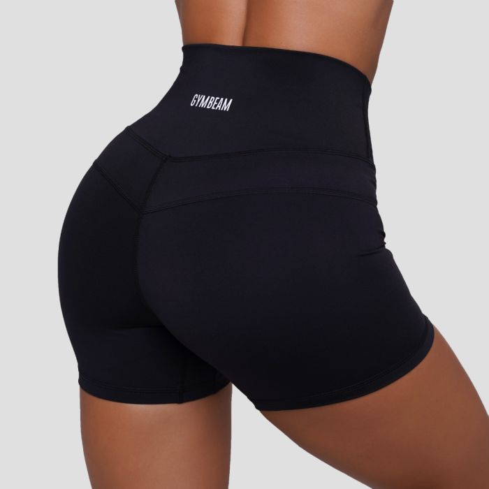 Women‘s FIT Shorts Black - GymBeam XXL