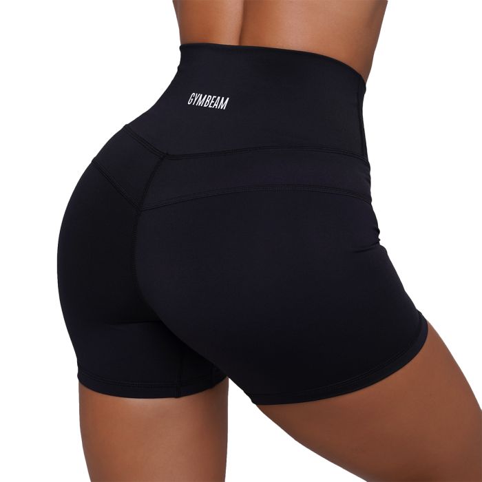 Women‘s FIT Shorts Black - GymBeam XXL