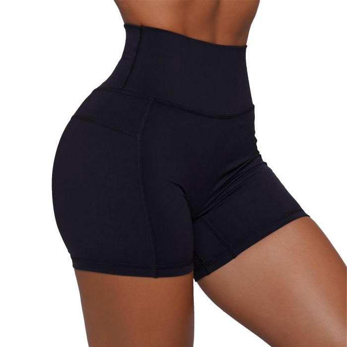 Women‘s FIT Shorts Black - GymBeam XXL