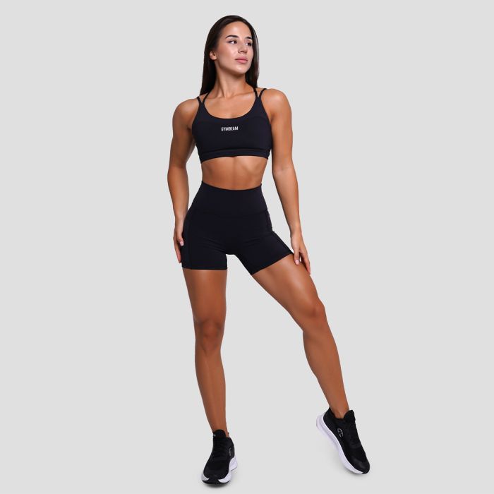 Women‘s FIT Shorts Black - GymBeam XXL