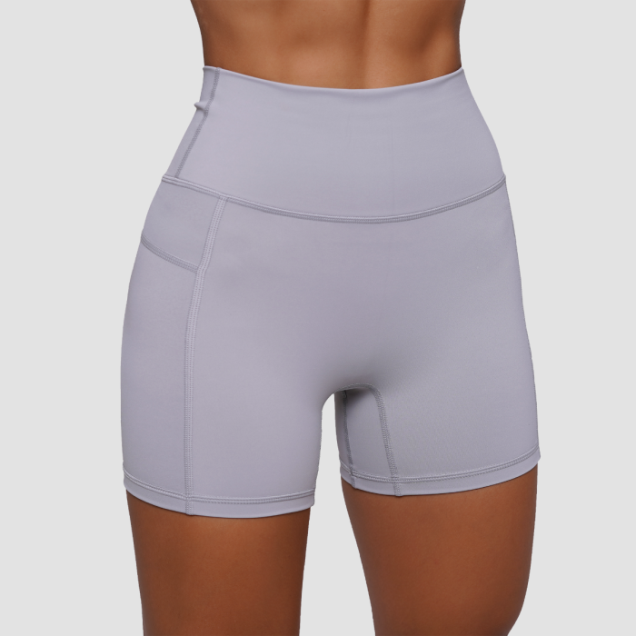 Women‘s FIT Shorts Mist Grey - GymBeam XXL
