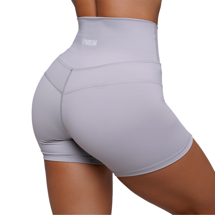 Women‘s FIT Shorts Mist Grey - GymBeam XXL