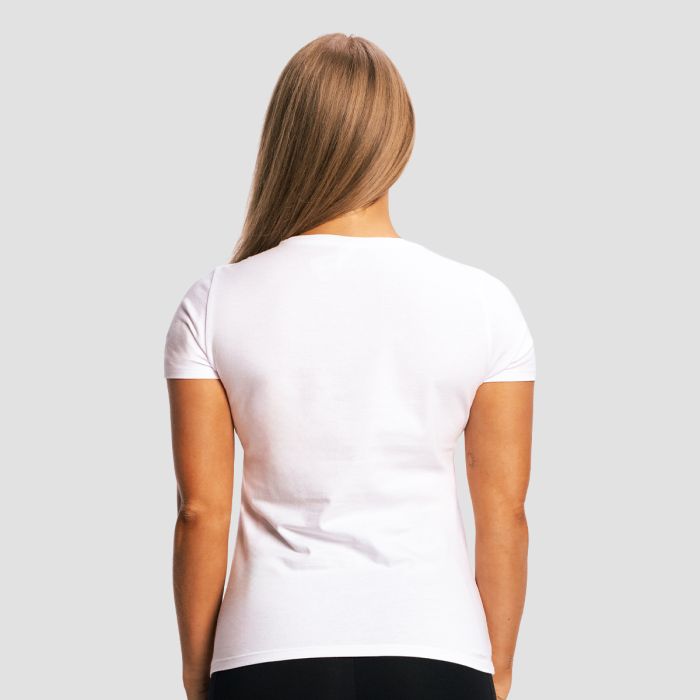 Women‘s Fitness T-shirt White - GymBeam XXL