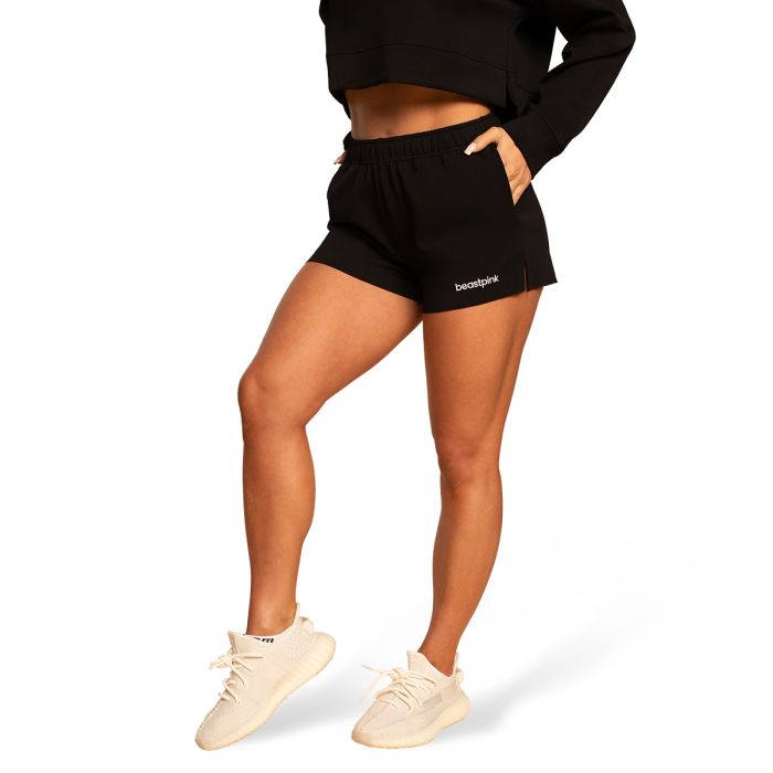 Women‘s Grace Sweatshorts Black - BeastPink XL