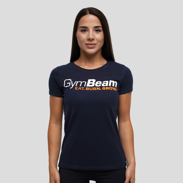 Women‘s Grow T-shirt Navy - GymBeam XXL