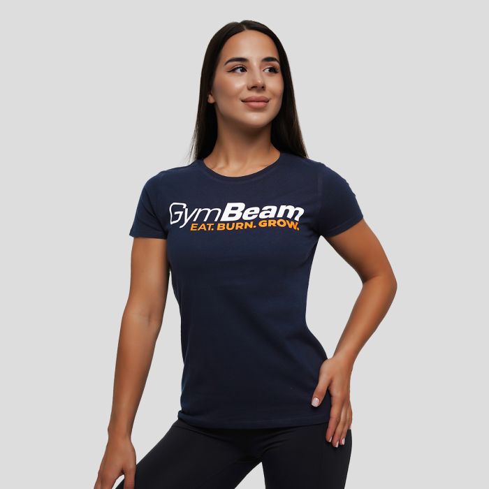 Women‘s Grow T-shirt Navy - GymBeam XXL