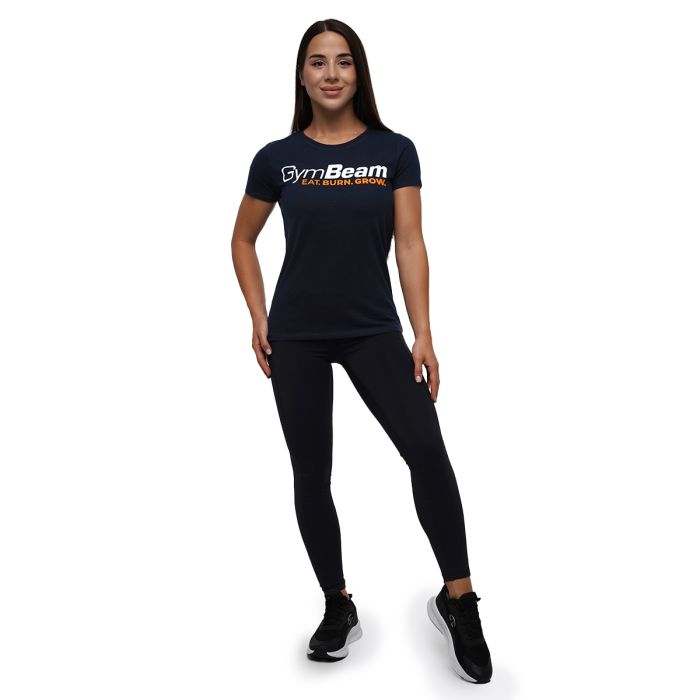 Women‘s Grow T-shirt Navy - GymBeam XXL