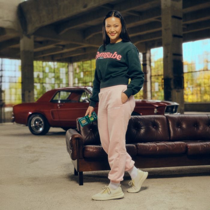 Women‘s GymBabe Jumper Forest - GymBeam XL