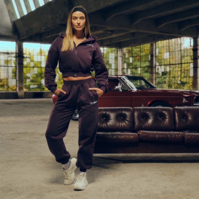 Women‘s Base Zip Up Hoodie Eclipse - GymBeam XL