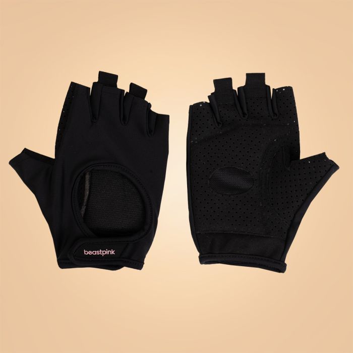 Women‘s Hyper Fitness Gloves Black - BeastPink XL