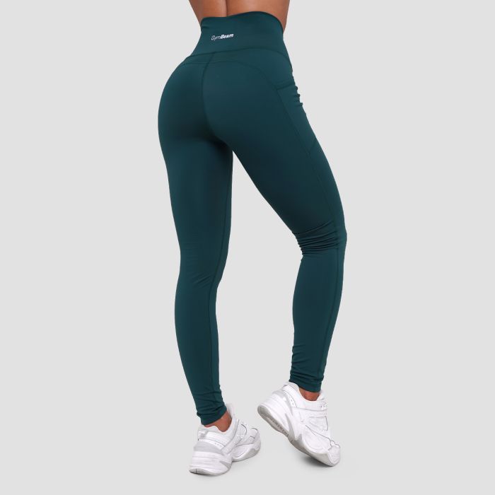 Women‘s Ignite Leggings Dark Green - GymBeam XL