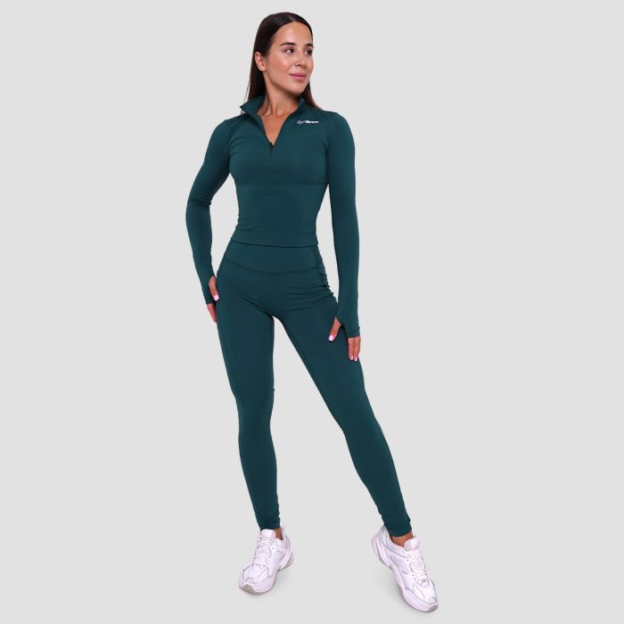 Women‘s Ignite Leggings Dark Green - GymBeam XL