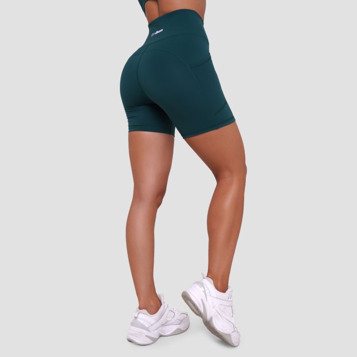 Women‘s Ignite Shorts Dark Green - GymBeam XXL