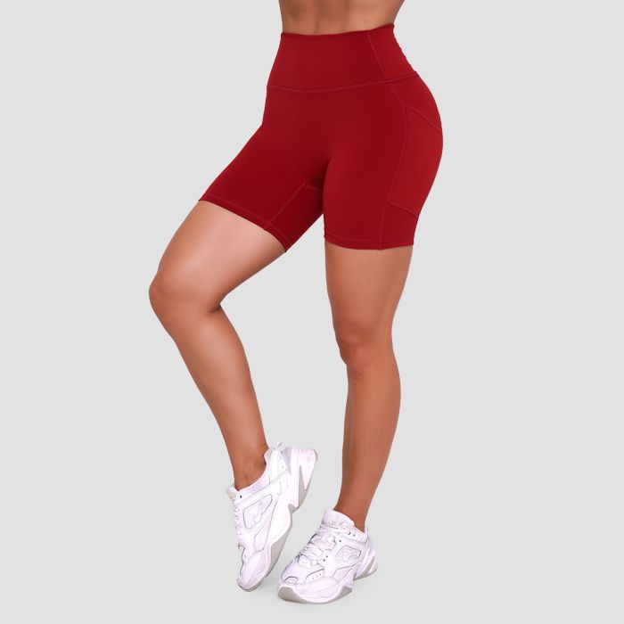 Women‘s Ignite Shorts Dark Red - GymBeam XL