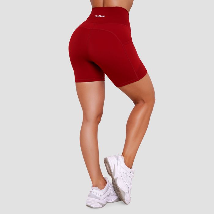 Women‘s Ignite Shorts Dark Red - GymBeam XL