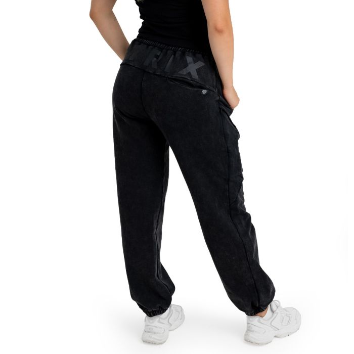 Women‘s Joggers Washed Black - STRIX L