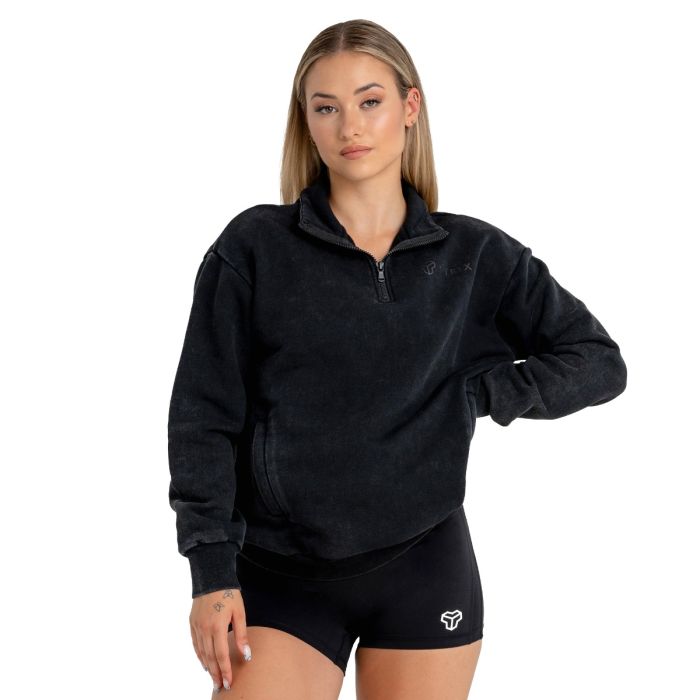 Women‘s Jumper Washed Black - STRIX XL
