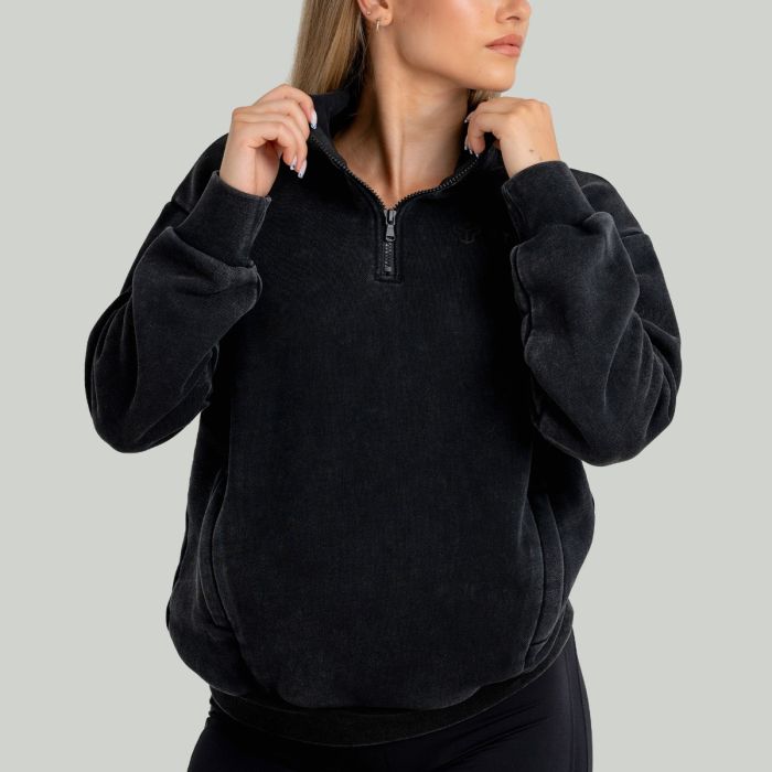 Women‘s Jumper Washed Black - STRIX XL