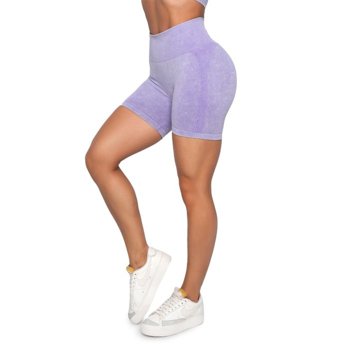 Women‘s Lift Seamless Shorts Violet - GymBeam XL