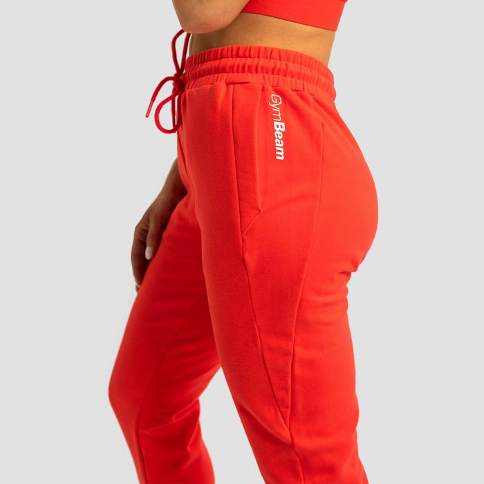 Women‘s Limitless Joggers Hot Red - GymBeam XXL