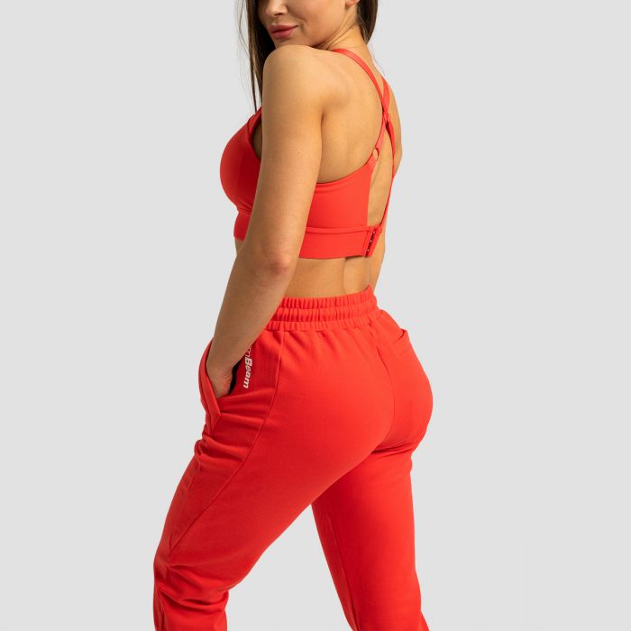 Women‘s Limitless Joggers Hot Red - GymBeam XXL