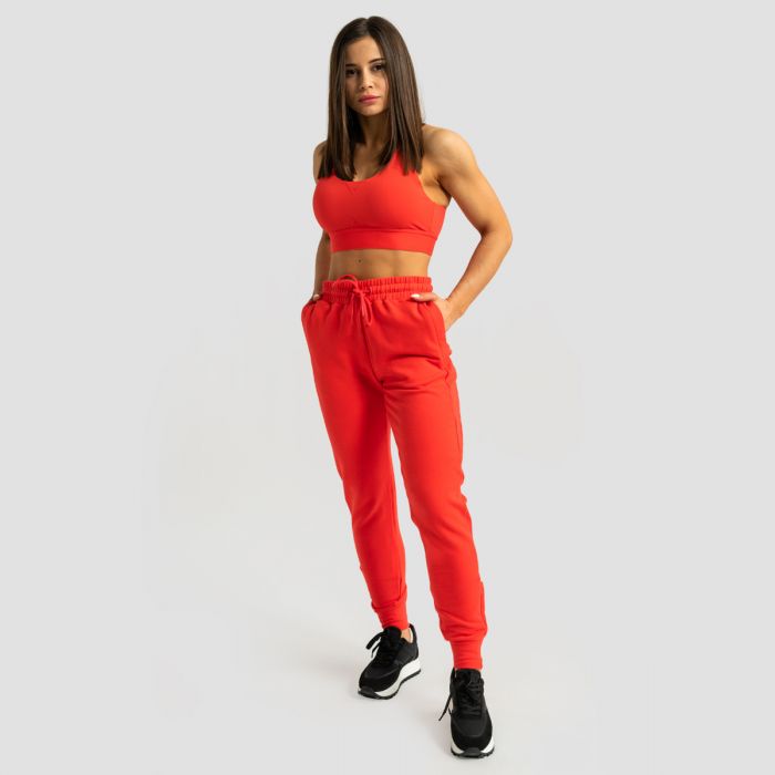 Women‘s Limitless Joggers Hot Red - GymBeam XXL