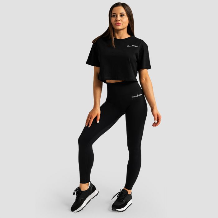 Women‘s Limitless High-waist leggings Black - GymBeam XXL