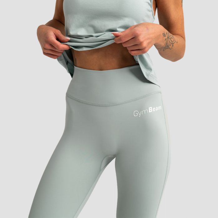 Women‘s Limitless High-waist leggings Eucalypt - GymBeam XXL