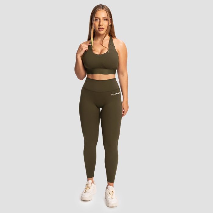 Women‘s Limitless High-Waisted Leggings Espresso - GymBeam XXL