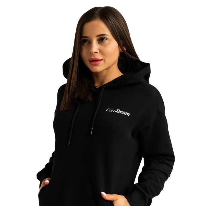 Women‘s Limitless Longline Hoodie Black - GymBeam XL