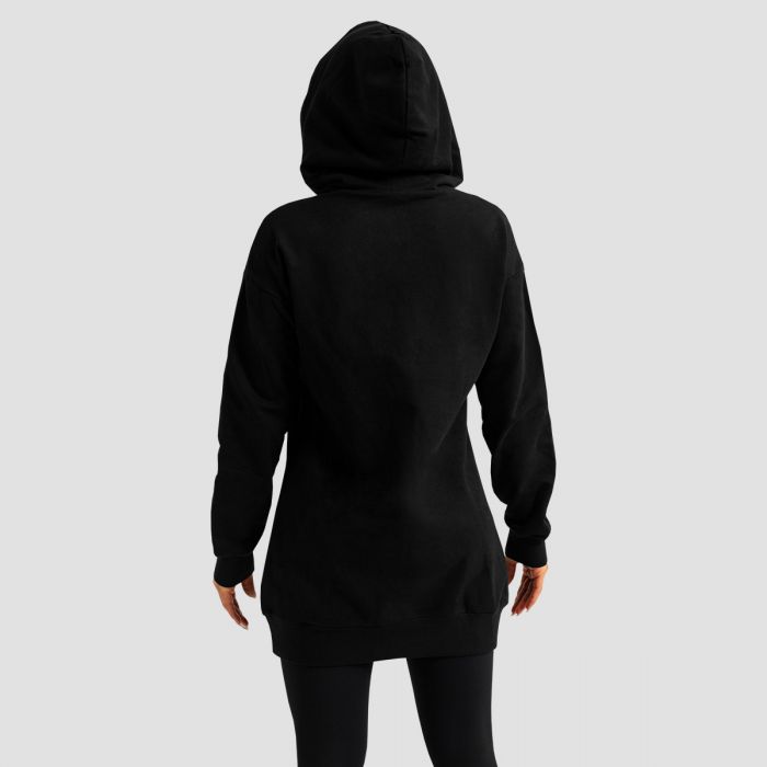 Women‘s Limitless Longline Hoodie Black - GymBeam XL