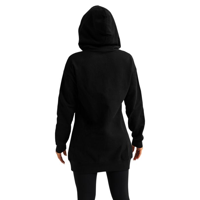 Women‘s Limitless Longline Hoodie Black - GymBeam XL