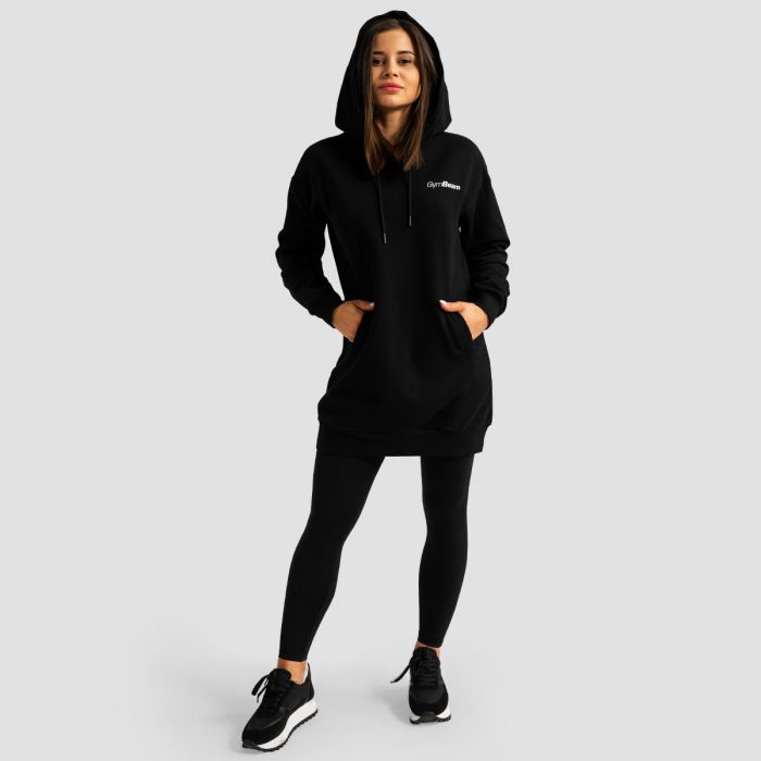 Women‘s Limitless Longline Hoodie Black - GymBeam XL