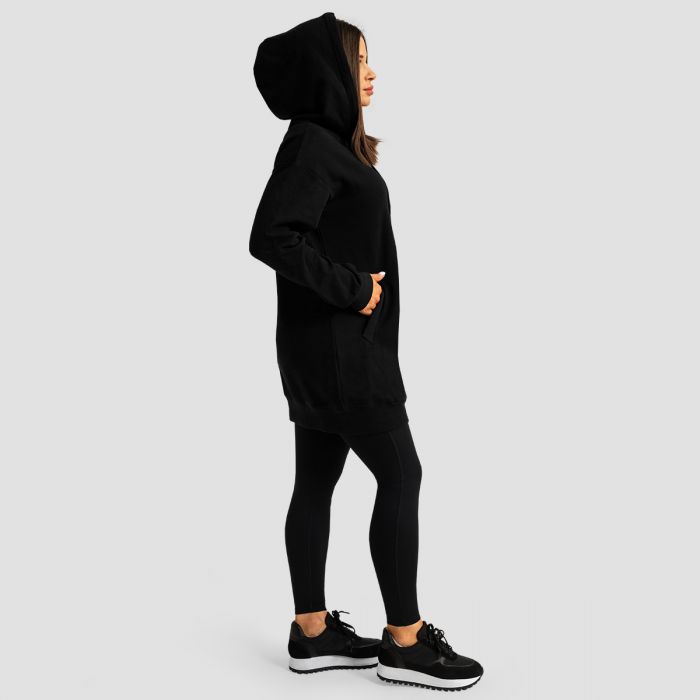 Women‘s Limitless Longline Hoodie Black - GymBeam XL