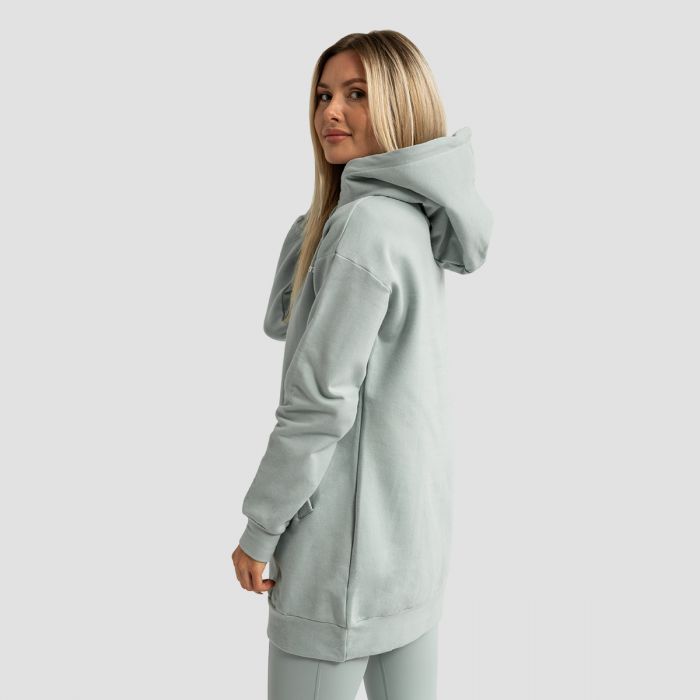 Women‘s Limitless Longline Hoodie Eucalypt - GymBeam XXL