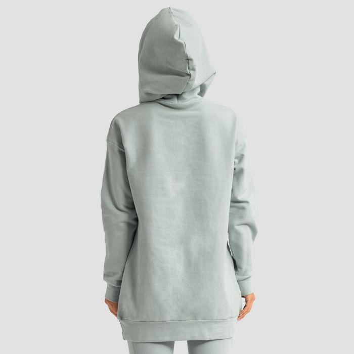 Women‘s Limitless Longline Hoodie Eucalypt - GymBeam XXL