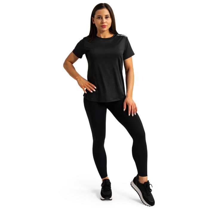 Women‘s Limitless T-shirt Black - GymBeam XXL