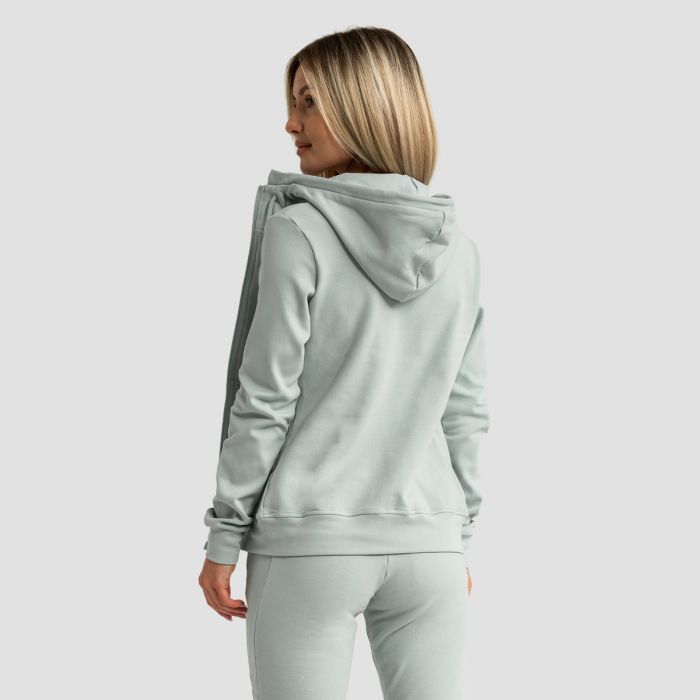 Women‘s Limitless Zip Up Hoodie Eucalypt - GymBeam XXL