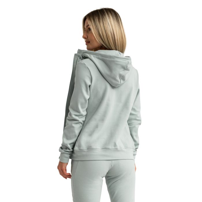 Women‘s Limitless Zip Up Hoodie Eucalypt - GymBeam XXL