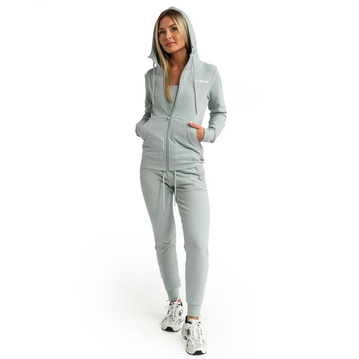 Women‘s Limitless Zip Up Hoodie Eucalypt - GymBeam XXL