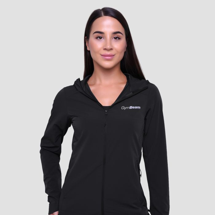 Women‘s Pulse Running Jacket Black - GymBeam XXL