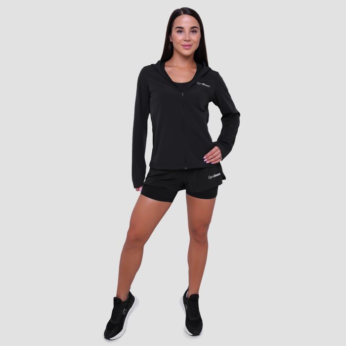 Women‘s Pulse Running Jacket Black - GymBeam XXL