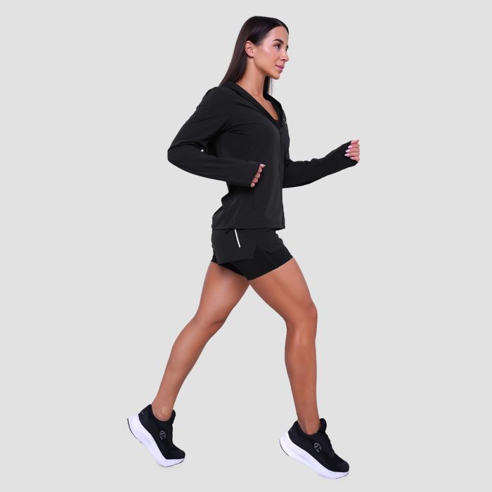 Women‘s Pulse Running Jacket Black - GymBeam XXL