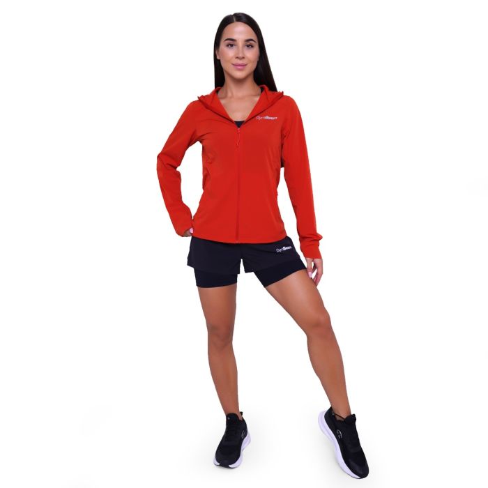 Women‘s Pulse Running Jacket Orange - GymBeam XXL